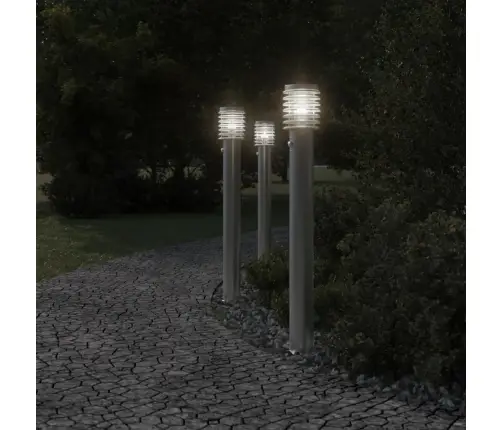 Lauko Šviestuvas Su Jutikliu, Sidabrinė, 110cm Plienas