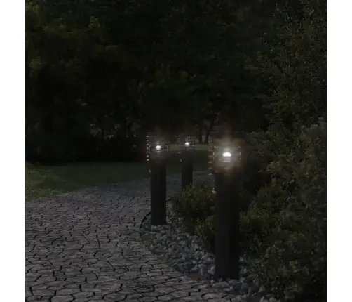 Āra Zemes Lampas Ar Sensoru, 3 Gb., 60 Cm, Nerūsējošs Tērauds Vidaxl