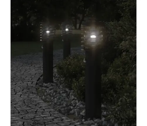 Āra Zemes Lampas Ar Sensoru, 3 Gb., 60 Cm, Nerūsējošs Tērauds Vidaxl