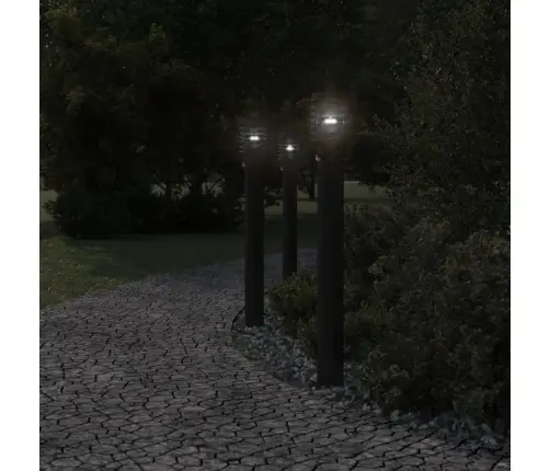 Āra Zemes Lampas Ar Sensora, 3 Gb., 110 Cm, Nerūsējošs Tērauds Vidaxl
