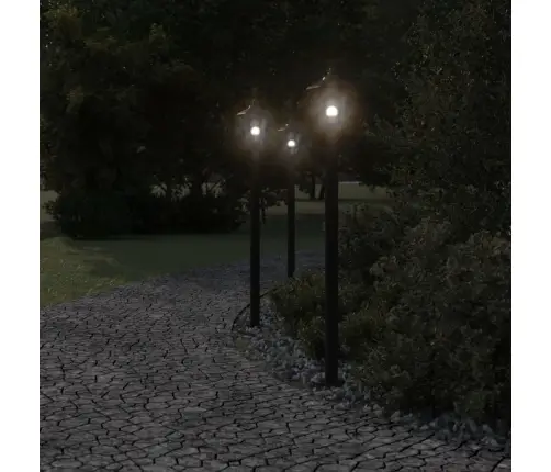 Õue Lambipost, Must, 120 cm Roostevaba Teras