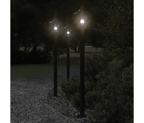 Õue Lambipost, Must, 120 cm Roostevaba Teras