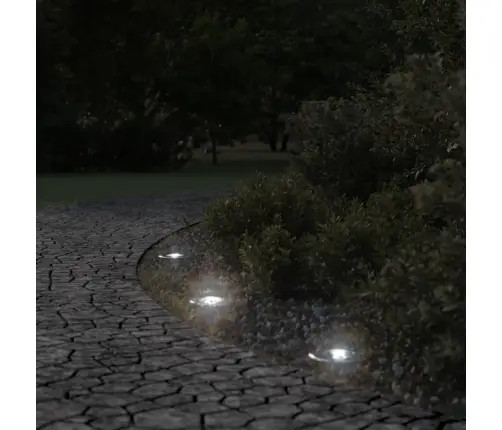 Āra Zemes Lampa, Apaļa, Melna, 10,5X10,5Cm, Liets Alumīnijs Vidaxl