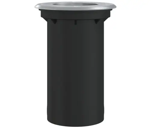 Āra Zemes Lampa, Apaļa, Melna, 10,5X10,5Cm, Liets Alumīnijs Vidaxl