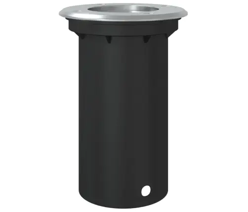 Āra Zemes Lampa, Apaļa, Melna, 10,5X10,5Cm, Liets Alumīnijs Vidaxl