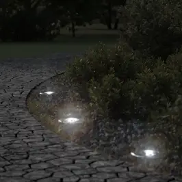 Āra Zemes Lampa, Apaļa, Melna, 10,5X10,5Cm, Liets Alumīnijs Vidaxl