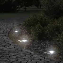 Āra Zemes Lampa Kvadrātveida Melna 10,5X10,5Cm Liets Alumīnijs Vidaxl