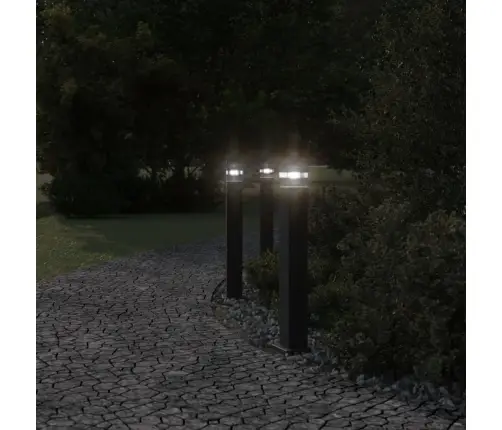 Āra Grīdas Lampa, Melns, 80 Cm, Alumīnijs Vidaxl