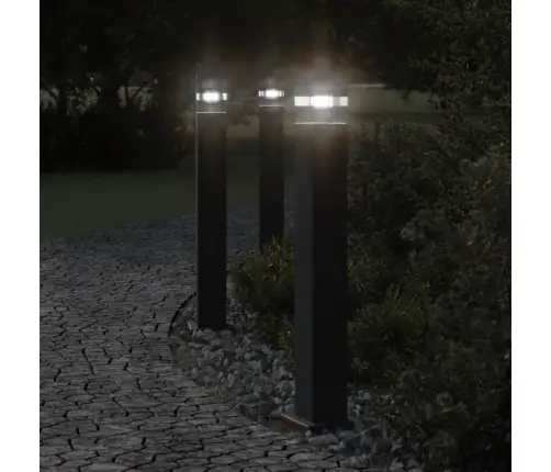 Āra Grīdas Lampa, Melns, 80 Cm, Alumīnijs Vidaxl