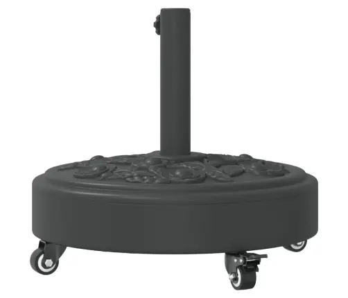 Ratastega Päikesevarju Alus, Ø38/48 Mm Postile, 27 Kg Ümmargune