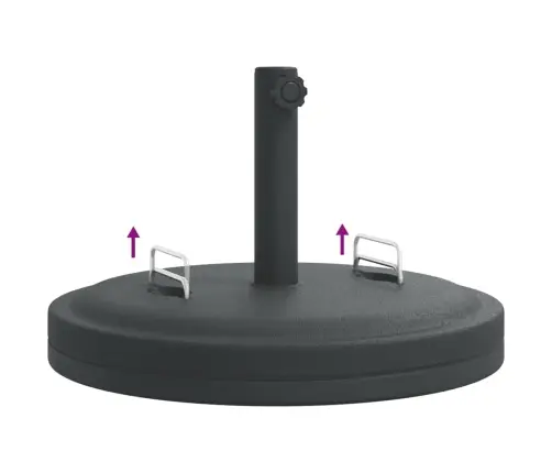 Saulessarga Pamatne Ar Rokturiem, Ø38 / 48 Mm Kātiem, 25 Kg Vidaxl