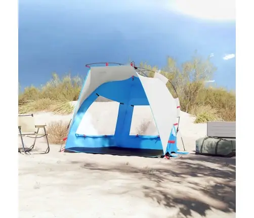 Pludmales Telts 2 Personām, Debeszila, Ūdensnecaurlaidīga Vidaxl