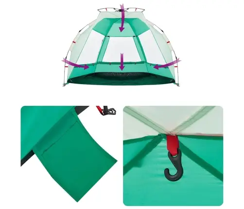 Paplūdimio Palapinė, Jūros Žalia, Dvivietė, Greito Atleidimo