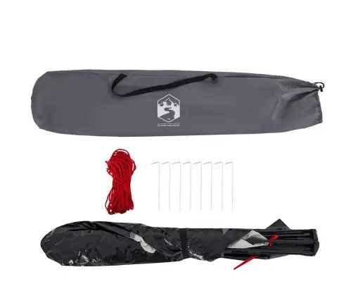 Paplūdimio Palapinė, Pilka, Dvivietė, Greito Atleidimo