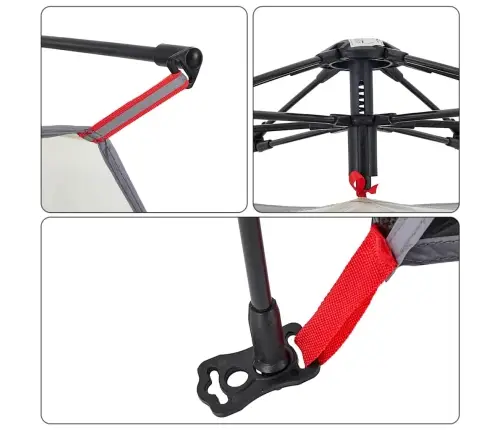 Paplūdimio Palapinė, Pilka, Dvivietė, Greito Atleidimo