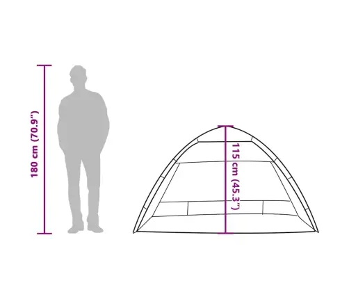 Paplūdimio Palapinė, Pilka, Dvivietė, Greito Atleidimo