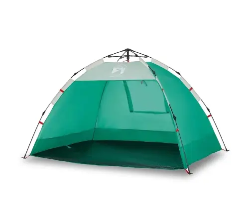 Pludmales Telts 2 Personām, Zaļa, Ūdensnecaurlaidīga Vidaxl