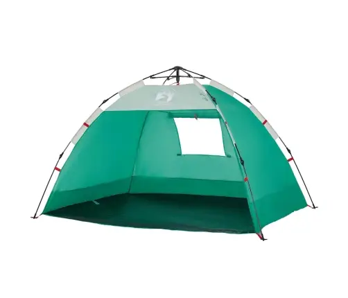 Pludmales Telts 2 Personām, Zaļa, Ūdensnecaurlaidīga Vidaxl