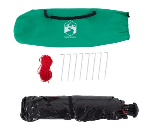 Pludmales Telts 2 Personām, Zaļa, Ūdensnecaurlaidīga Vidaxl