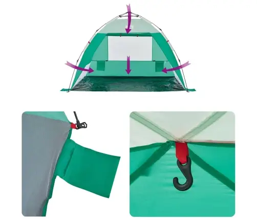 Rannatelk 2 Inimesele, Mereroheline, Kiirvabastus, Veekindel