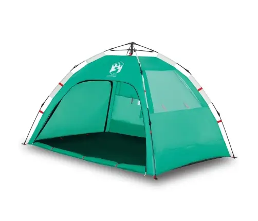 Pludmales Telts 2 Personām, Zaļa, Ūdensnecaurlaidīga Vidaxl