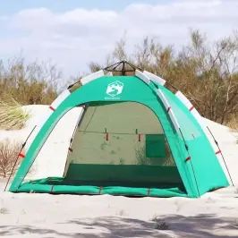 Pludmales Telts 2 Personām, Zaļa, Ūdensnecaurlaidīga Vidaxl