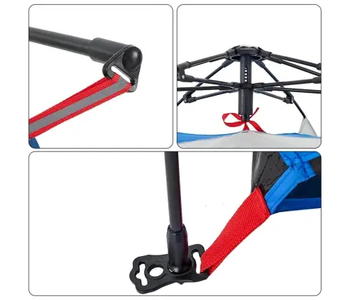 Pludmales Telts 4 Personām, Debeszila, Ūdensnecaurlaidīga Vidaxl