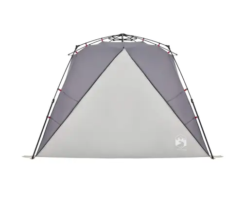 Pludmales Telts 4 Personām, Pelēka, Ūdensnecaurlaidīga Vidaxl