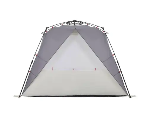 Pludmales Telts 4 Personām, Pelēka, Ūdensnecaurlaidīga Vidaxl