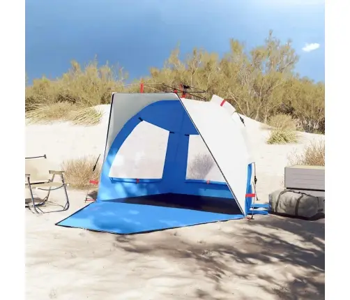 Pludmales Telts 2 Personām, Debeszila, Ūdensnecaurlaidīga Vidaxl