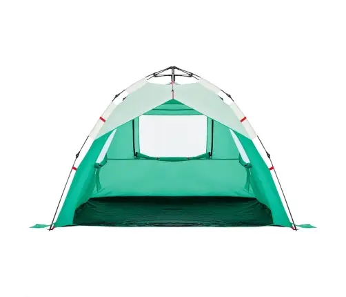 Pludmales Telts 3 Personām, Zaļa, Ūdensnecaurlaidīga Vidaxl