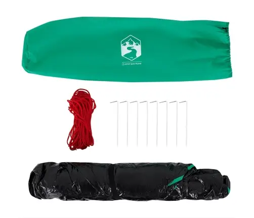 Pludmales Telts 3 Personām, Zaļa, Ūdensnecaurlaidīga Vidaxl