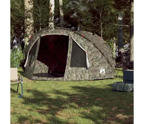 Makšķernieku Telts 5 Personām, Kamuflāža, Ūdensnecaurlaidīga Vidaxl