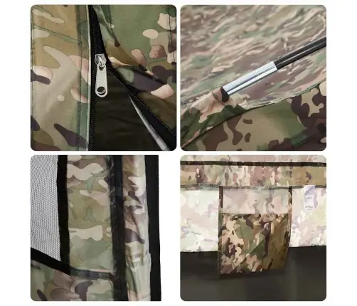 Makšķernieku Telts 5 Personām, Kamuflāža, Ūdensnecaurlaidīga Vidaxl