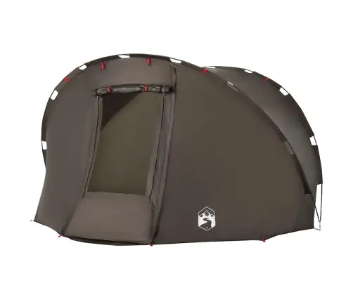 Makšķernieku Telts 5 Personām, Brūna, Ūdensnecaurlaidīga Vidaxl