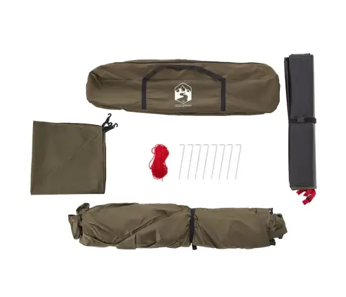 Kempinga Telts 4 Personām, Olīvu Zaļa Vidaxl