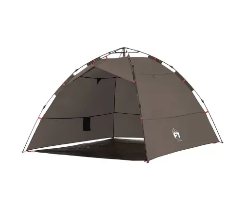 Makšķernieku Telts 4 Personām, Brūna, Ātri Saliekama Vidaxl