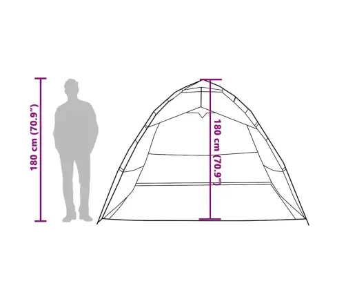 Makšķernieku Telts 4 Personām, Kamuflāža, Ātri Saliekama Vidaxl