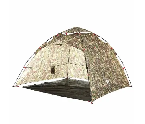 Makšķernieku Telts 4 Personām, Kamuflāža, Ātri Saliekama Vidaxl