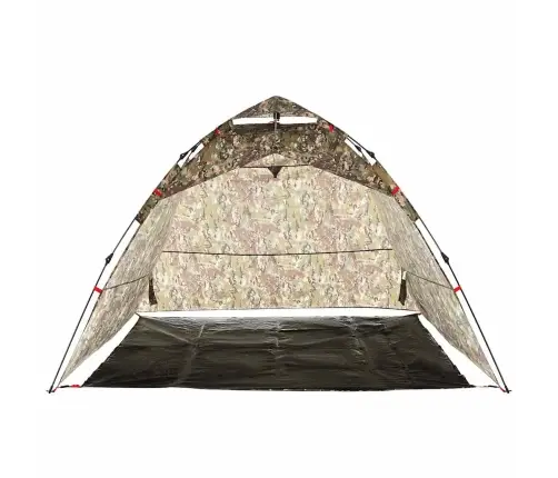 Makšķernieku Telts 4 Personām, Kamuflāža, Ātri Saliekama Vidaxl
