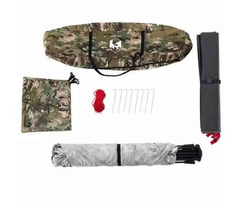 Makšķernieku Telts 4 Personām, Kamuflāža, Ātri Saliekama Vidaxl