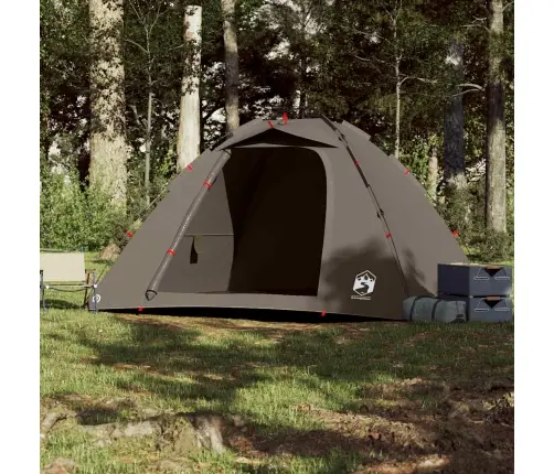 Makšķernieku Telts 4 Personām, Brūna, Ātri Saliekama Vidaxl