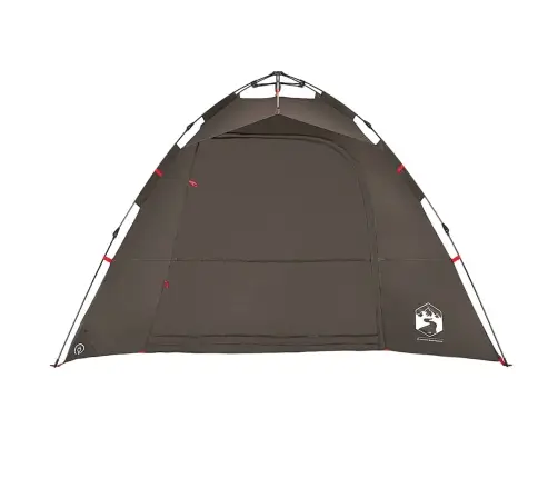 Makšķernieku Telts 4 Personām, Brūna, Ātri Saliekama Vidaxl