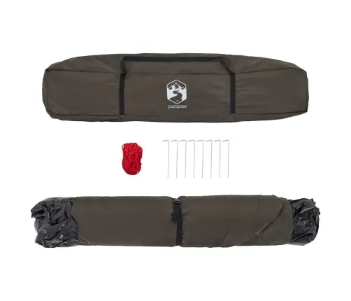 Makšķernieku Telts 4 Personām, Brūna, Ātri Saliekama Vidaxl