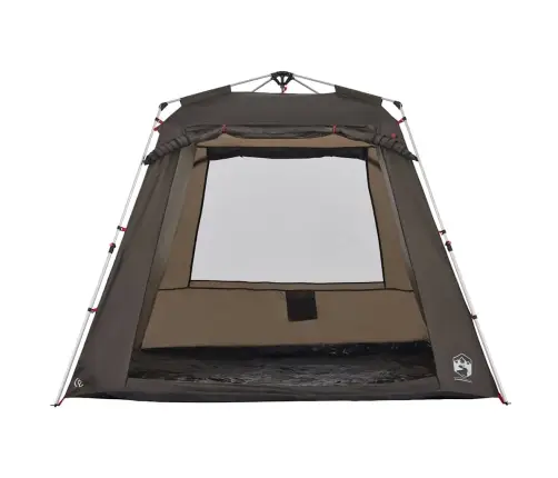 Makšķernieku Telts 4 Personām, Brūna, Ātri Saliekama Vidaxl