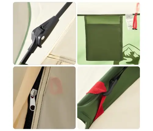 Stovyklavimo Palapinė, Žalia, Keturvietė, Greito Atleidimo