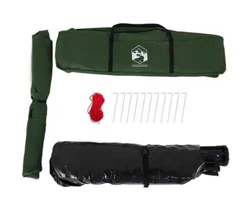 Stovyklavimo Palapinė, Žalia, Keturvietė, Greito Atleidimo