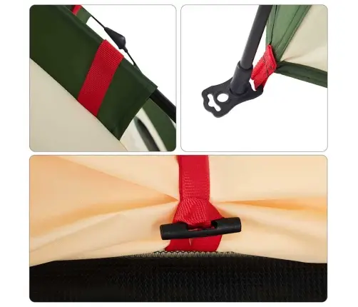 Stovyklavimo Palapinė, Žalia, Keturvietė, Greito Atleidimo