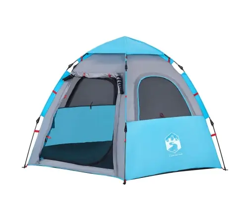 Kempinga Telts 4 Personām, Zila, Ātri Saliekama Vidaxl