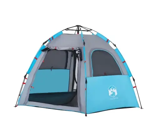 Kempinga Telts 4 Personām, Zila, Ātri Saliekama Vidaxl